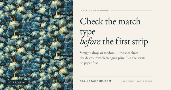 How Professional Designers Pattern-Match a Wallpaper Seam (Without Guessing) CALLISTAHOME.COM