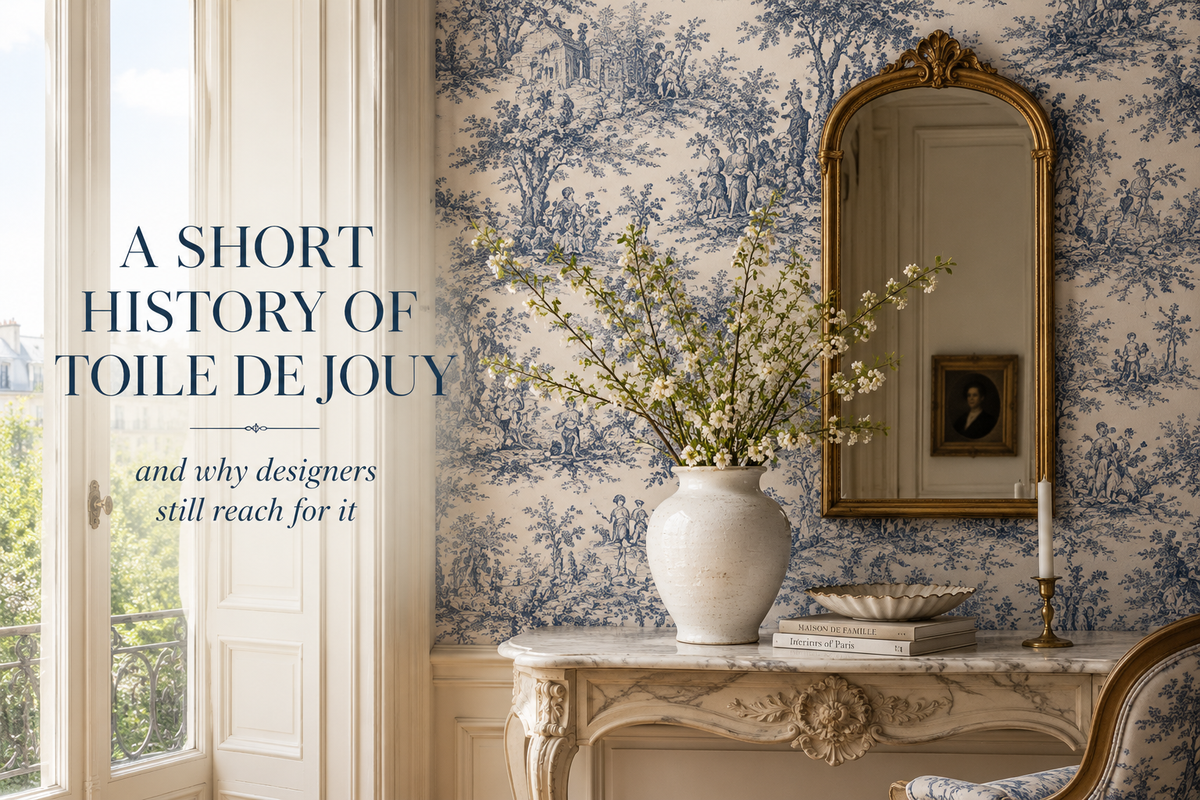 A Short History of Toile de Jouy and Why Designers Still Reach for It
