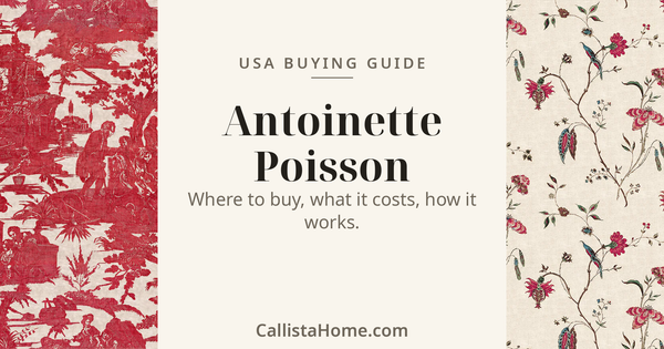 Antoinette Poisson wallpaper USA buying guide: French made-to-order panels, prices and ordering