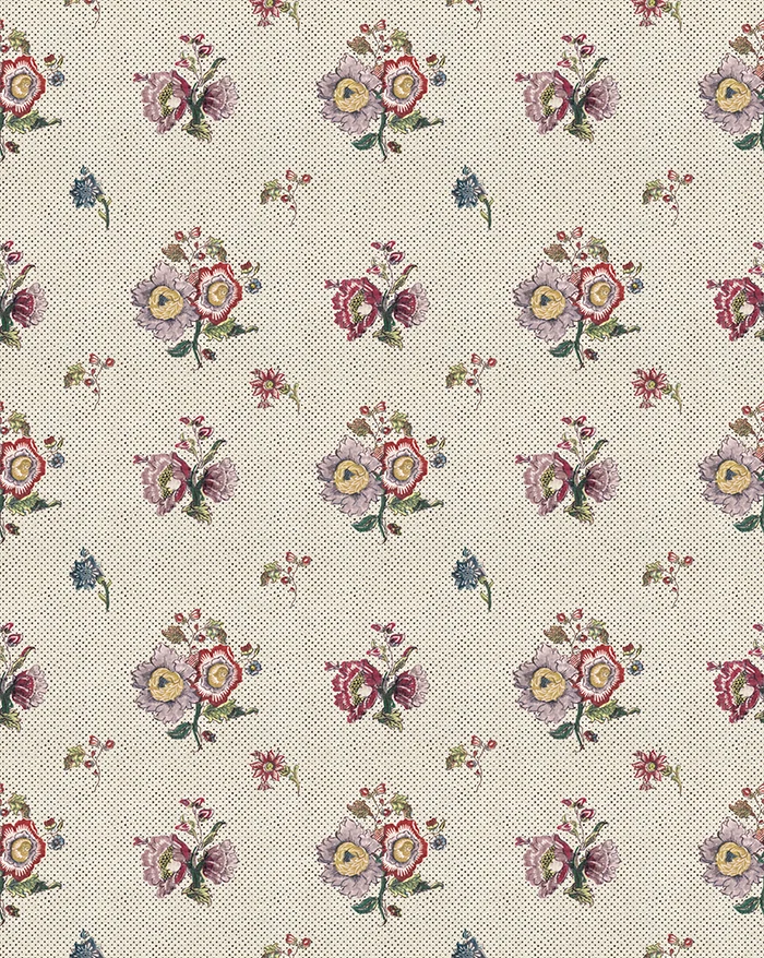 Traviata 100A French Floral Wallpaper – 18th-Century Inspired Design