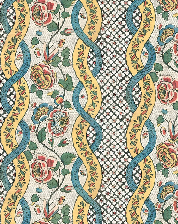 Coccinelle 106A French Floral Wallpaper – Historic Botanical Design