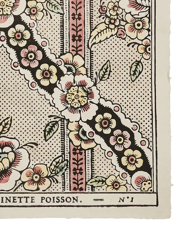 Domino Paper – Guirlandes de Fleurs 1B – Hand-Painted Decorative Paper – view 3