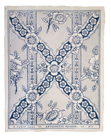 Domino Paper – Guirlandes de Fleurs 1C | Hand-Painted Decorative Paper