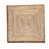 Square Handwoven Rattan Tray with Cut-Out Handles – Antique Brown