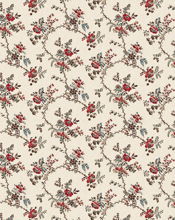 Odile Wallpaper Panel 86A by Antoinette Poisson featuring an elegant historic French decorative pattern from the Ruth Ribeaucourt Collection.