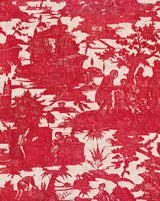 Osier 18B Linen Fabric – Geometric Woven-Inspired Print