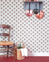 Boutonnière 74A French Floral Wallpaper – Designer Botanical Wallcovering