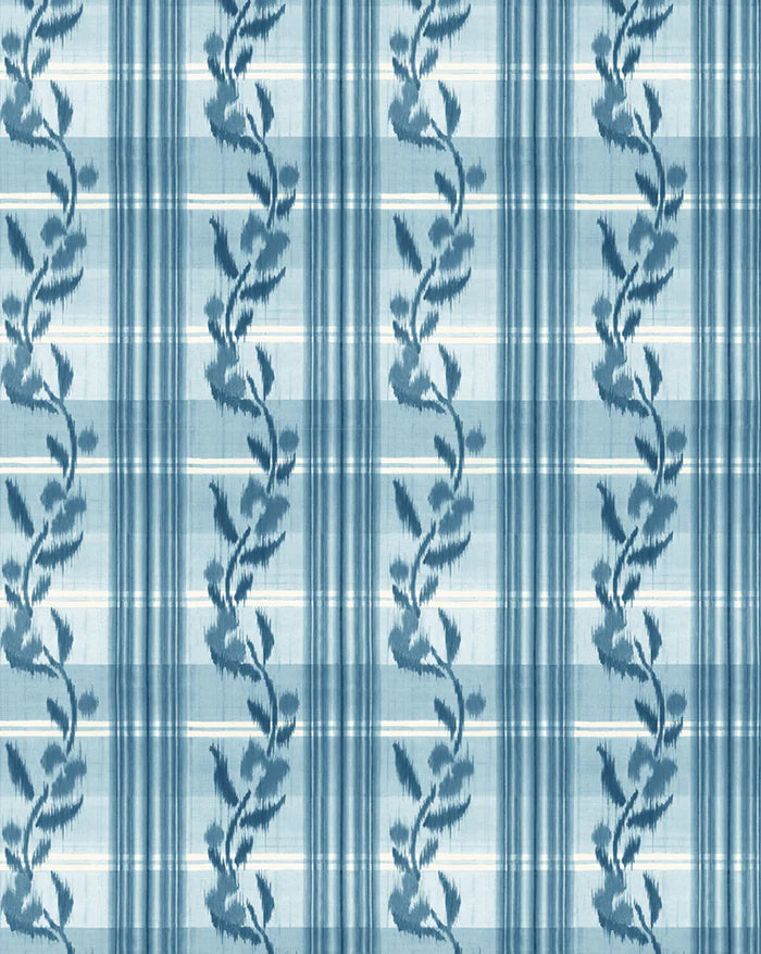 Canut Wallpaper Panel 76B by Antoinette Poisson featuring a refined woven-inspired French pattern in a contemporary design.