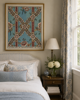 Domino Paper – Guirlandes de Fleurs 1A | Hand-Painted Decorative Paper