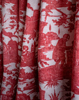 Osier 18B Linen Fabric – Geometric Woven-Inspired Print