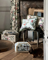 Canton 70C French Chinoiserie botanical fabric by Antoinette Poisson , Callista Home