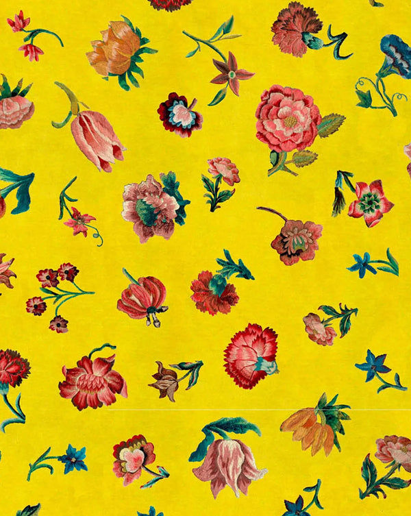 Bien Aimée Wallpaper Panel 62 by Antoinette Poisson featuring elegant French floral motifs inspired by the Bien Aimée fragrance collection. Callista Home