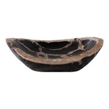 Decorative bowl with a marbled pattern on a white background Callista Home