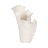 White ceramic vase with a unique design on a white background Callista Home