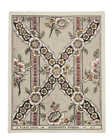 Domino Paper – Guirlandes de Fleurs 1B | Hand-Painted Decorative Paper
