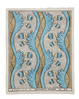 Grenades Domino Paper 2A | Hand-Painted Decorative Paper