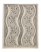 Grenades 2B Black & White French Domino Paper – Handcrafted Decorative Paper