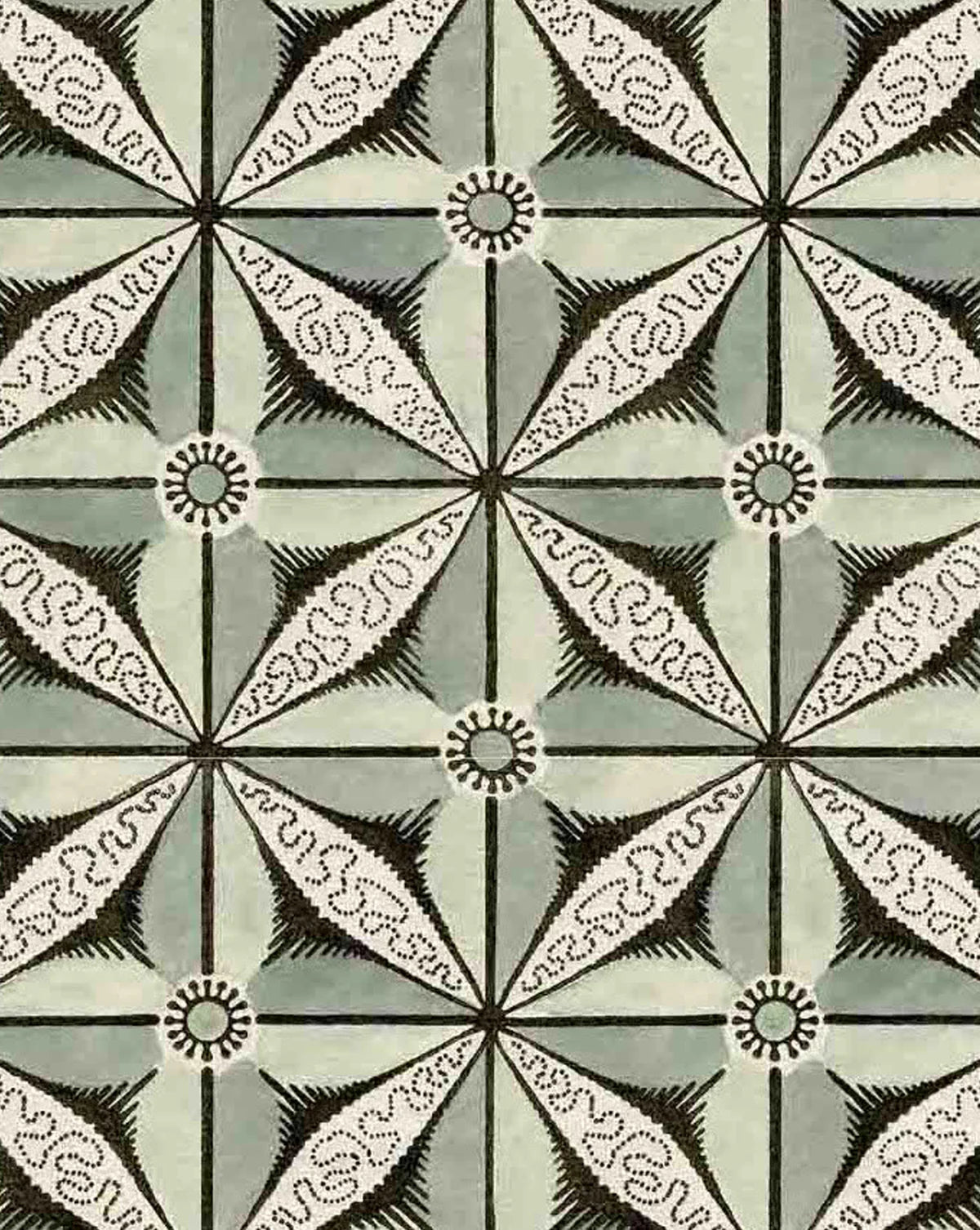 Mézières Wallpaper Panel 44A | Geometric Wallpaper