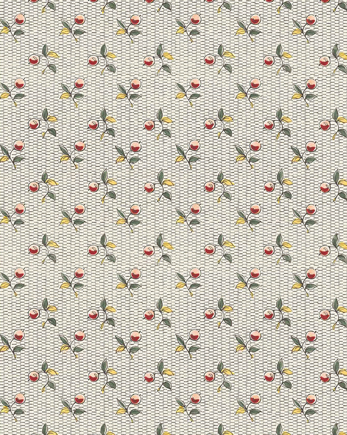 Baies 56A French Botanical Wallpaper – Historic Floral Design