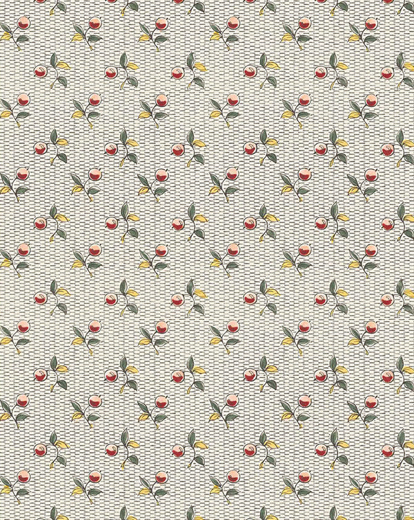 Baies 56A French Botanical Wallpaper – Historic Floral Design