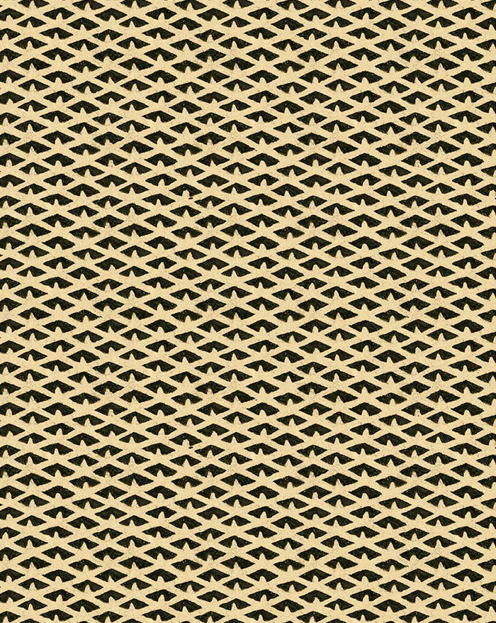Alvéoles Wallpaper Panel by Antoinette Poisson featuring a refined geometric honeycomb pattern inspired by authentic 18th-century French domino papers. Callista Home