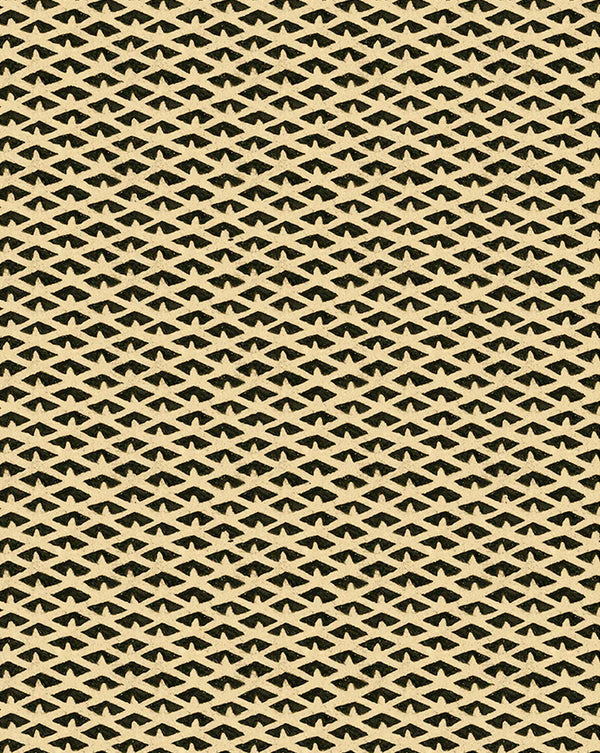 Alvéoles Wallpaper Panel by Antoinette Poisson featuring a refined geometric honeycomb pattern inspired by authentic 18th-century French domino papers. Callista Home