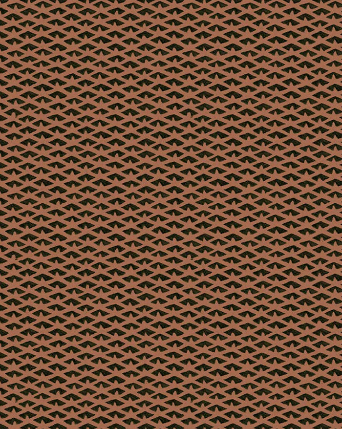 Brown paper bag with a green wavy pattern Callista Home