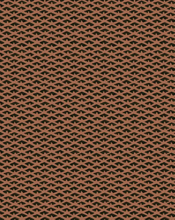 Brown paper bag with a green wavy pattern Callista Home