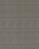 A close-up of a woven fabric texture in a taupe-gray color, showing a detailed basketweave pattern. Osier 18B geometric French linen fabric by Antoinette Poisson Cllistsa Home