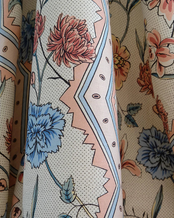 Marcel 28A French botanical linen fabric by Antoinette Poisson Callista Home
